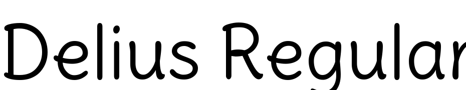 Delius Regular cкачати шрифт безкоштовно